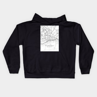 Frankfurt Germany City Map Kids Hoodie